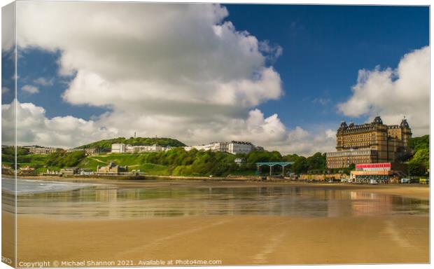 The Sands, Scarborough South Bay, North Yorkshire Canvas Print by Michael Shannon