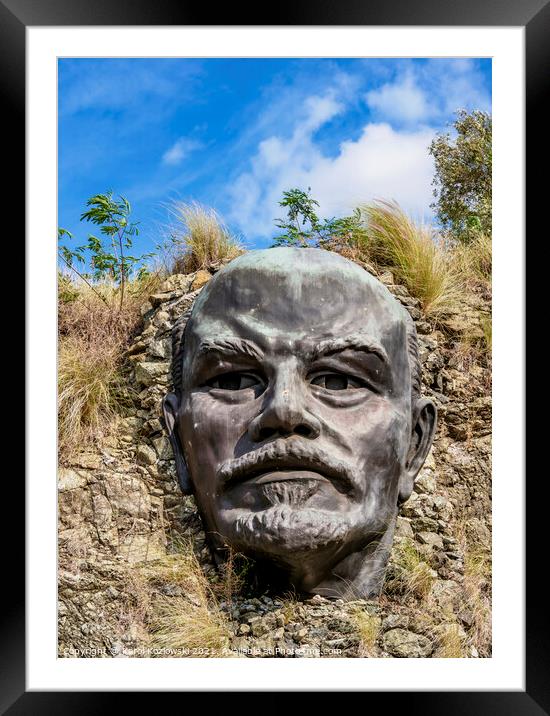 Monument to Vladimir Ilyich Ulyanov in Colina Lenin, Regla, Cuba Framed Mounted Print by Karol Kozlowski