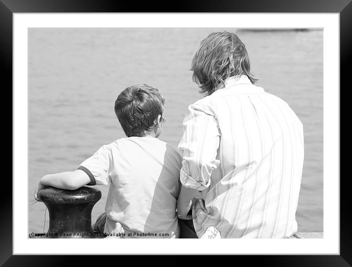 Quality father and son time! Framed Mounted Print by Dean Knight