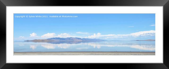The Great Salt Lake Framed Mounted Print by Sylvia White
