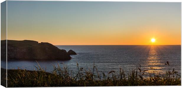 A Cornish Sunset Canvas Print by Keith Douglas