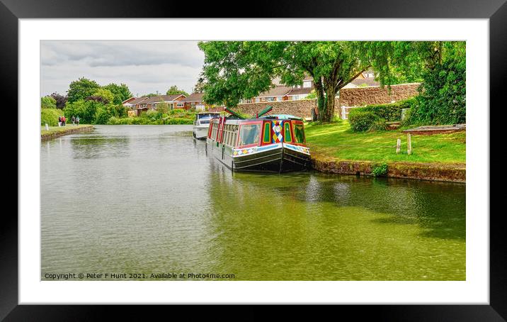 Tiverton Grand Western Canal Framed Mounted Print by Peter F Hunt