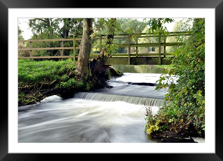 Running River Framed Mounted Print by Adam Smith