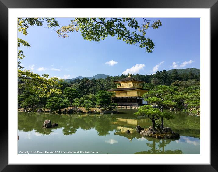 Kinkaku-ji - Golden Temple of Kyoto Framed Mounted Print by Dean Packer