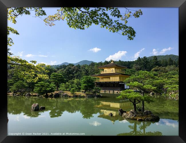 Kinkaku-ji - Golden Temple of Kyoto Framed Print by Dean Packer