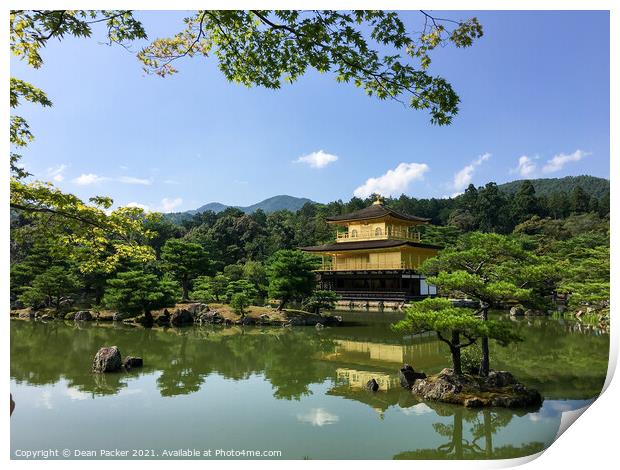 Kinkaku-ji - Golden Temple of Kyoto Print by Dean Packer