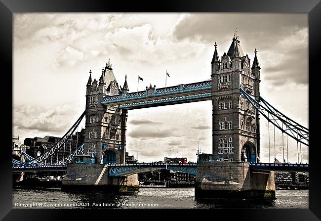 Tower Bridge, London Framed Print by Dawn O'Connor