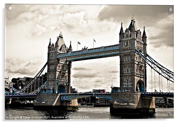 Tower Bridge, London Acrylic by Dawn O'Connor