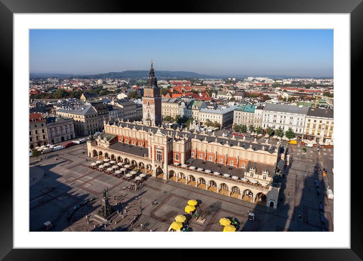 Old Town Main Square In City of Krakow Framed Mounted Print by Artur Bogacki