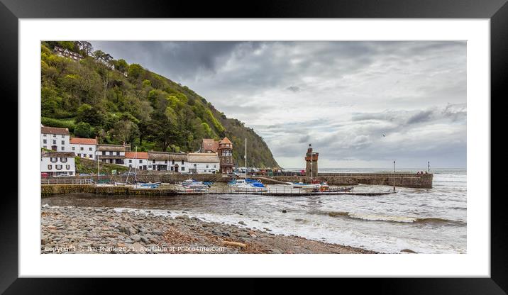 Lynmouth, North Devon Framed Mounted Print by Jim Monk