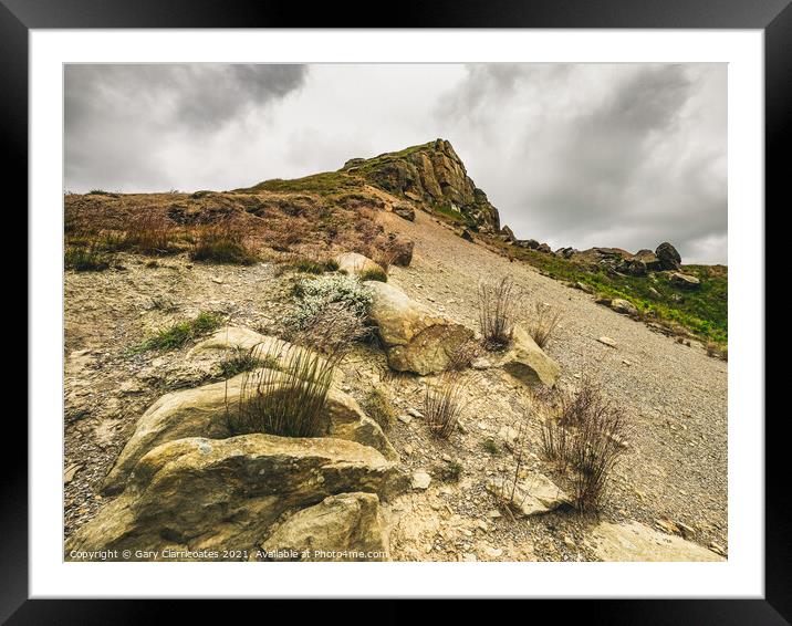 Roseberry Topping Framed Mounted Print by Gary Clarricoates