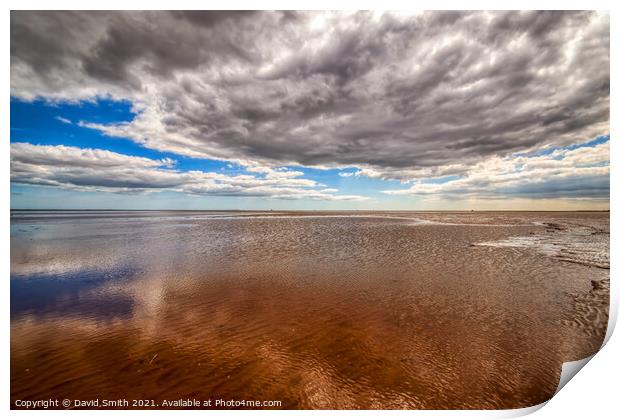 Humber Estuary At Low Tide Print by David Smith