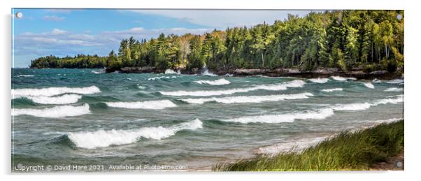 Au Train Bay Acrylic by David Hare