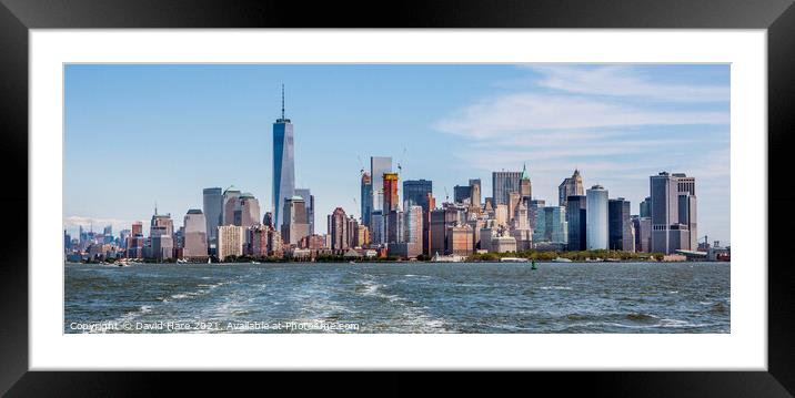 New York Skyline Framed Mounted Print by David Hare