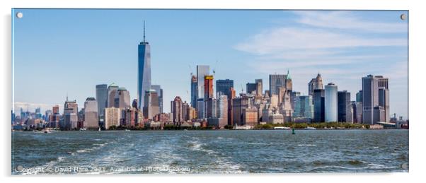 New York Skyline Acrylic by David Hare