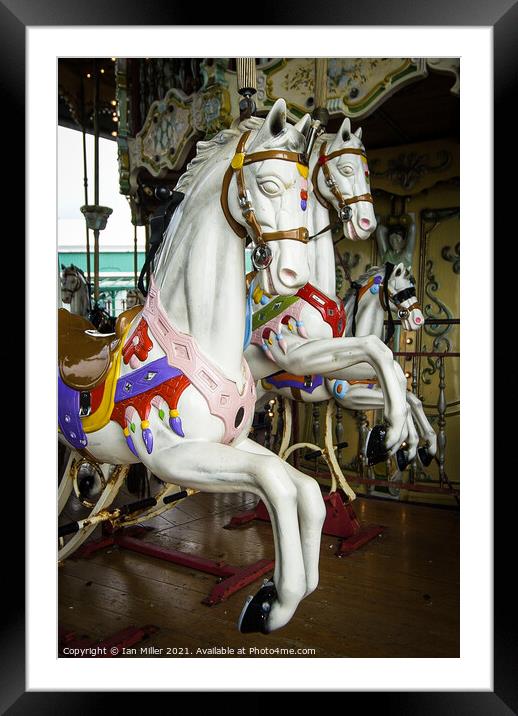Carousel Horse at Blackpool, UK Framed Mounted Print by Ian Miller