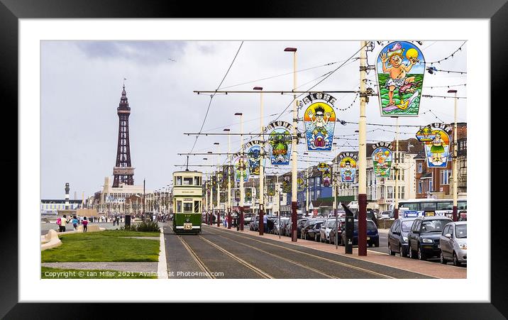 Blackpool Tower, UK Framed Mounted Print by Ian Miller