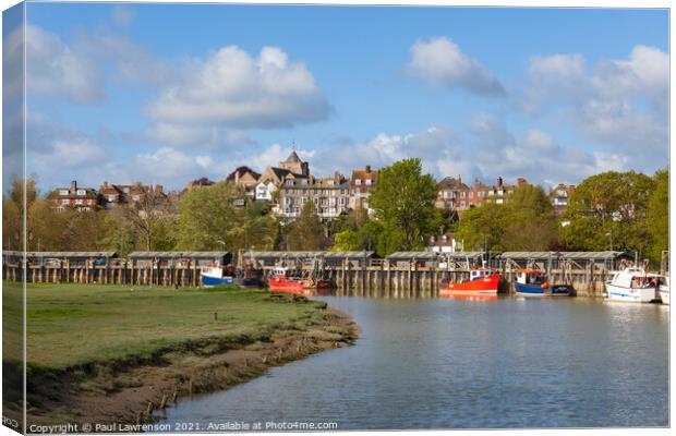 Rye and the River Rother IV Canvas Print by Paul Lawrenson