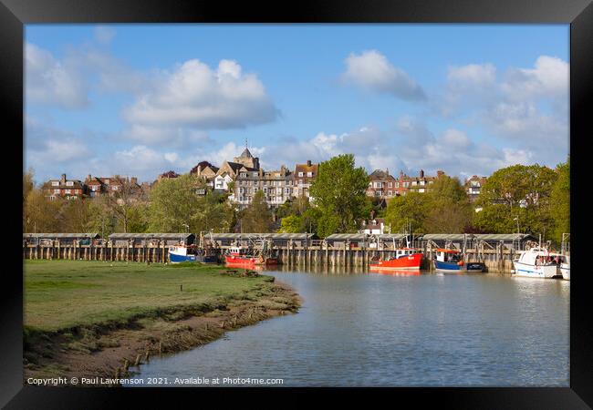 Rye and the River Rother IV Framed Print by Paul Lawrenson