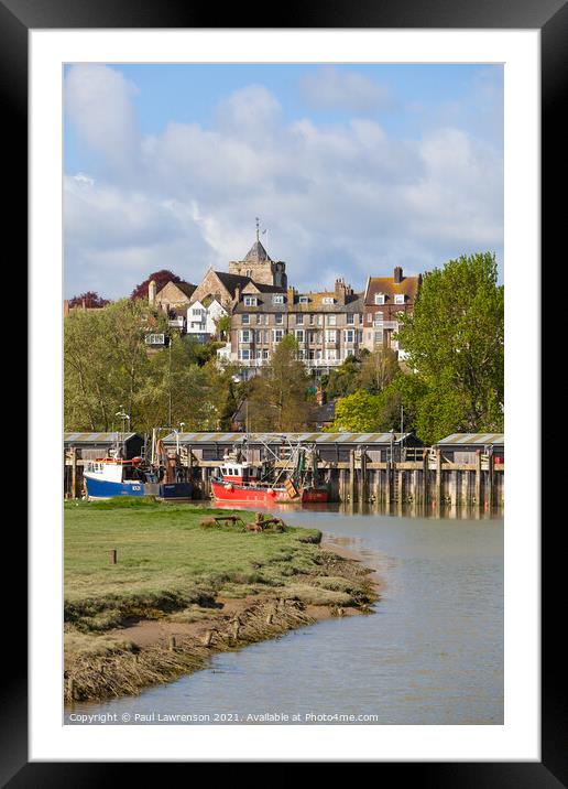 Rye and the River Rother V Framed Mounted Print by Paul Lawrenson