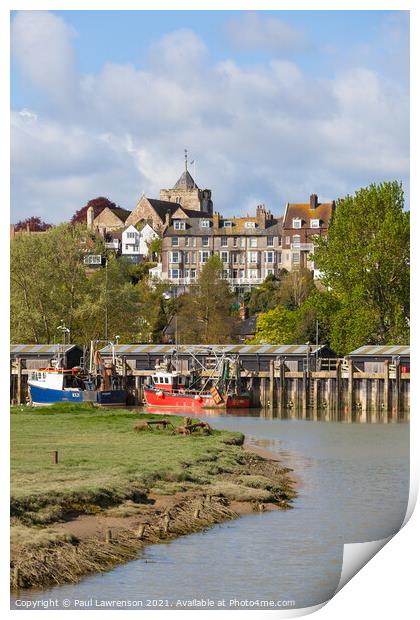 Rye and the River Rother V Print by Paul Lawrenson