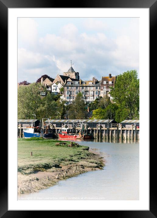 Rye and the River Rother VI Framed Mounted Print by Paul Lawrenson