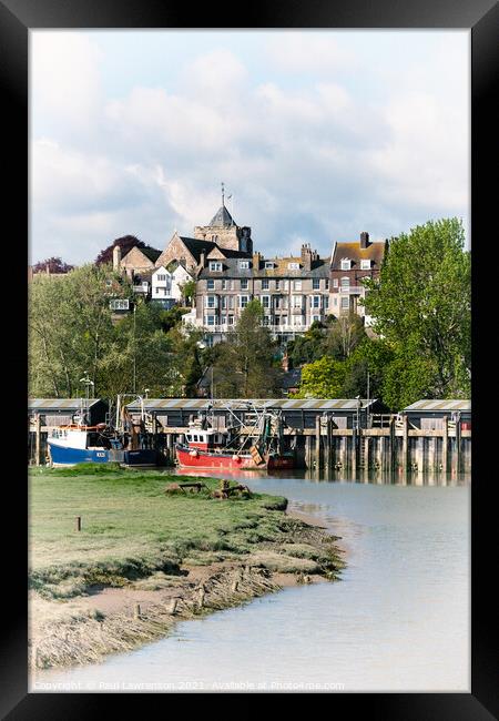 Rye and the River Rother VI Framed Print by Paul Lawrenson