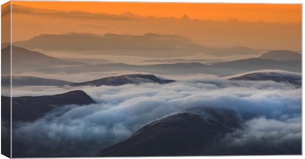 View from Glyder fawr Canvas Print by Rory Trappe