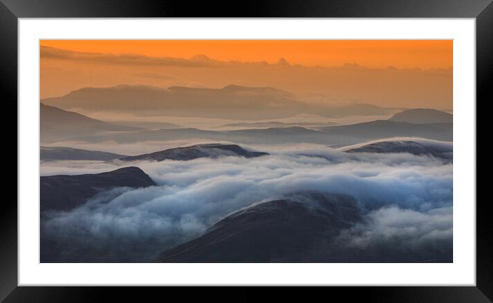View from Glyder fawr Framed Mounted Print by Rory Trappe