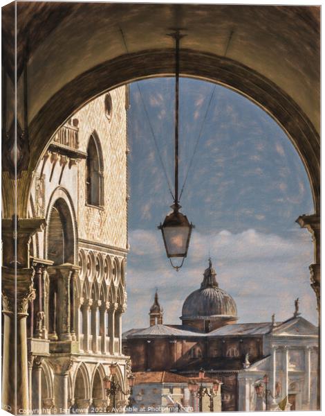 Through A Venetian Archway Canvas Print by Ian Lewis