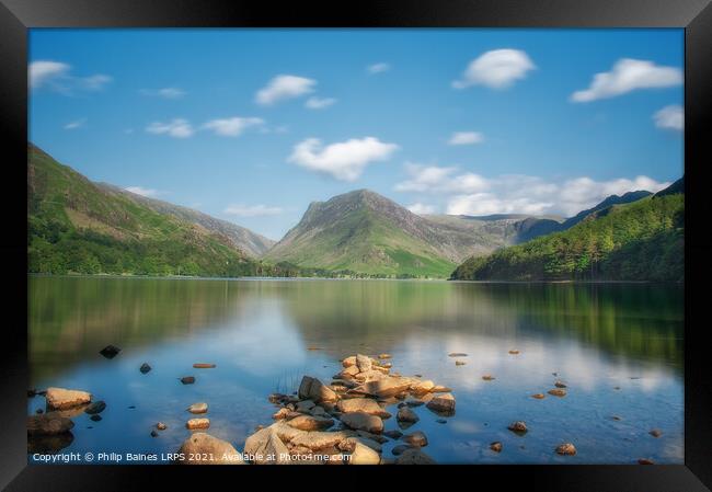 Buttermere Reflections Framed Print by Philip Baines