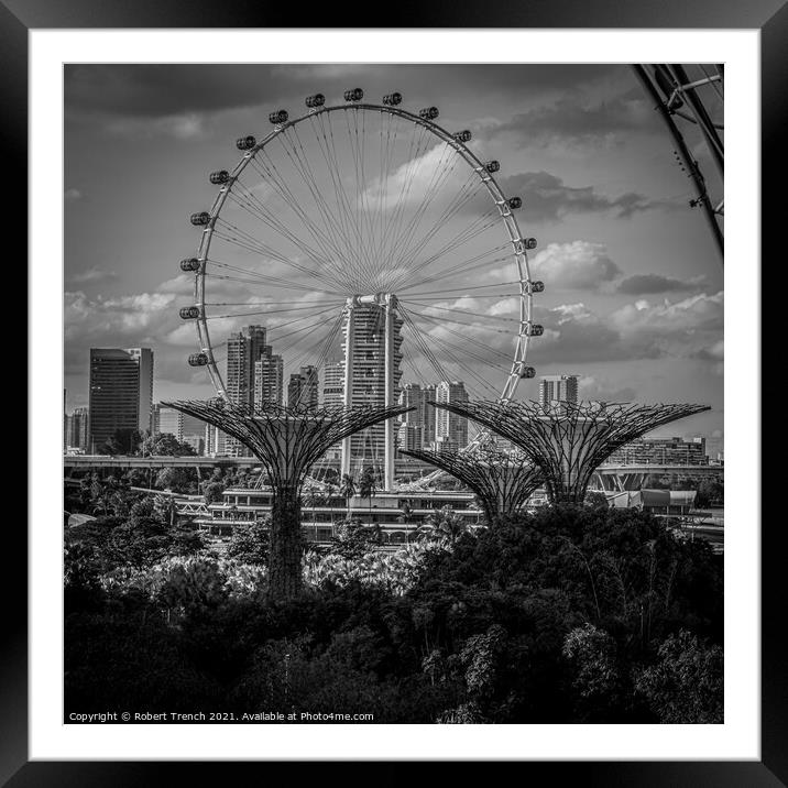 The Garden City Singapore  Framed Mounted Print by Robert Trench