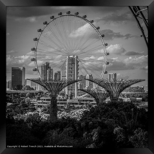 The Garden City Singapore  Framed Print by Robert Trench