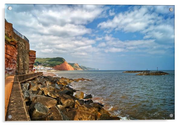 Coastline at Sidmouth    Acrylic by Darren Galpin