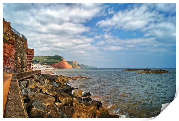 Coastline at Sidmouth    Print by Darren Galpin