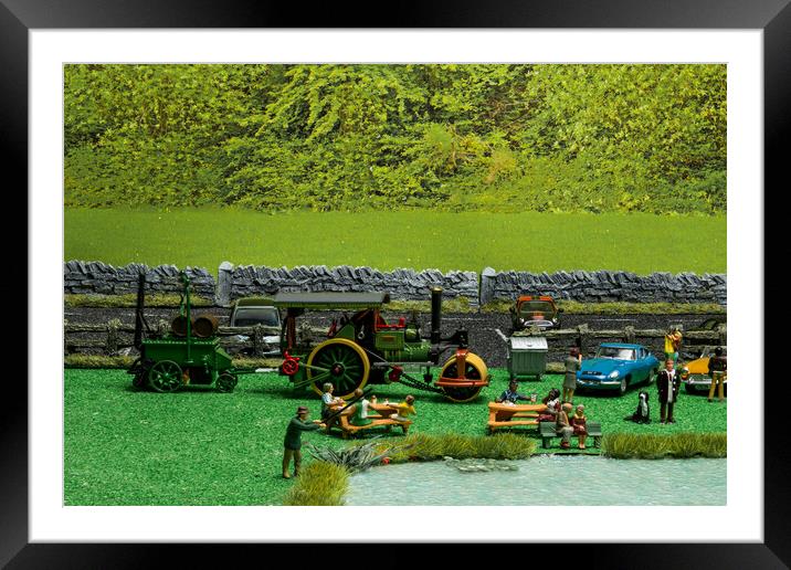 The Traction Engine Framed Mounted Print by Steve Purnell
