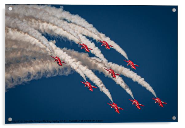 Reds Up and Over Acrylic by Gareth Burge Photography