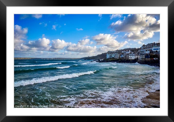 St Ives, Cornwall Framed Mounted Print by Gordon Maclaren
