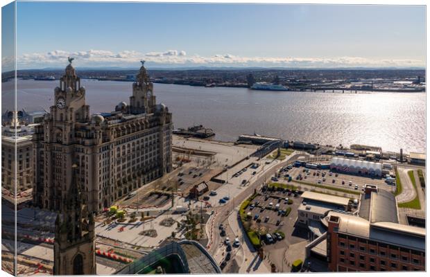 Liverpool Waterfront Canvas Print by Dave Wood