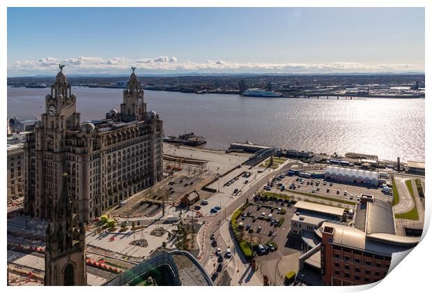Liverpool Waterfront Print by Dave Wood