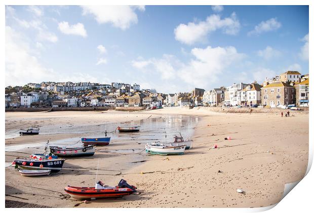 St Ives Cornwall Print by Catherine Joll