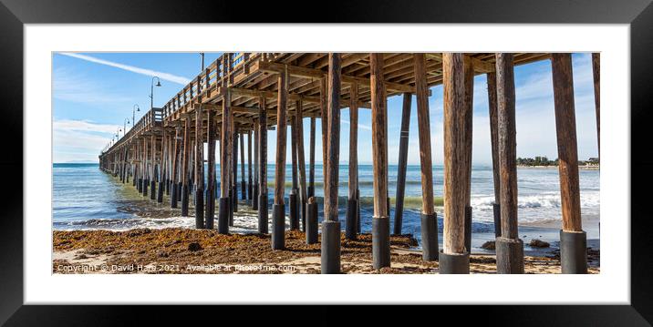 Ventura Pier, California. Framed Mounted Print by David Hare
