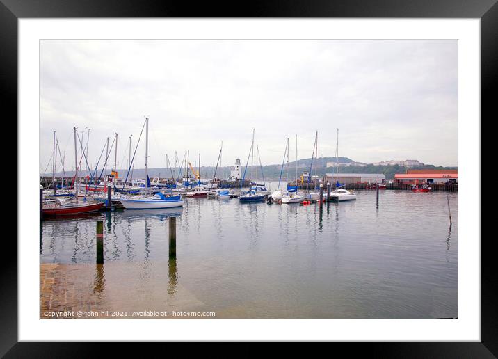 Marina, Scarborough, Yorkshire. Framed Mounted Print by john hill
