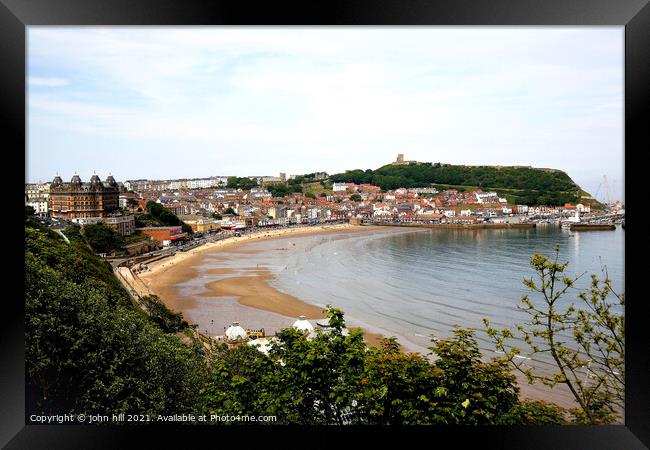 Scarborough, Yorkshire. Framed Print by john hill