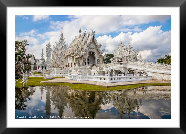 Wat Rong Khun in Chiang Rai North Thailand Asia	 Framed Mounted Print by Wilfried Strang