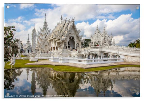 Wat Rong Khun in Chiang Rai North Thailand Asia	 Acrylic by Wilfried Strang