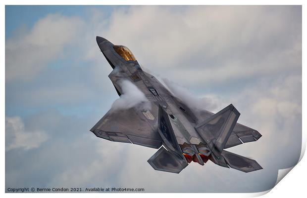 F-22 Raptor Print by Bernie Condon