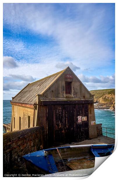 The Old Lifeboat Station, Lizard, Cornwall Print by Gordon Maclaren