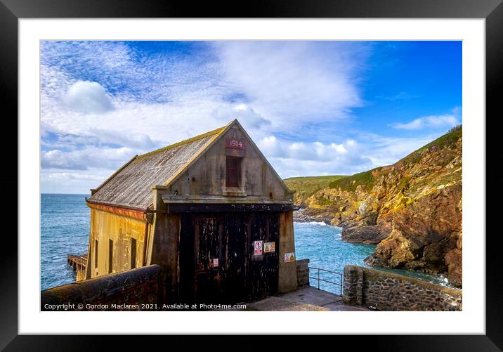 The Old Lifeboat Station, Lizard, Cornwall Framed Mounted Print by Gordon Maclaren