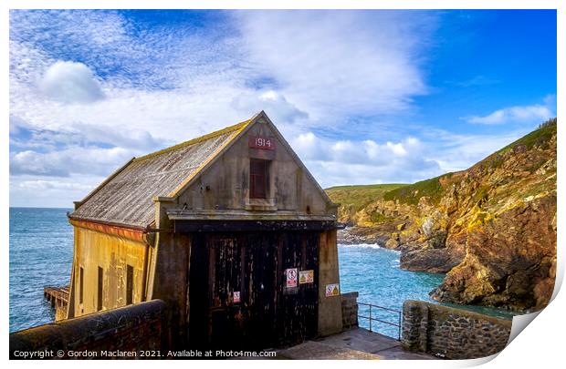 The Old Lifeboat Station, Lizard, Cornwall Print by Gordon Maclaren